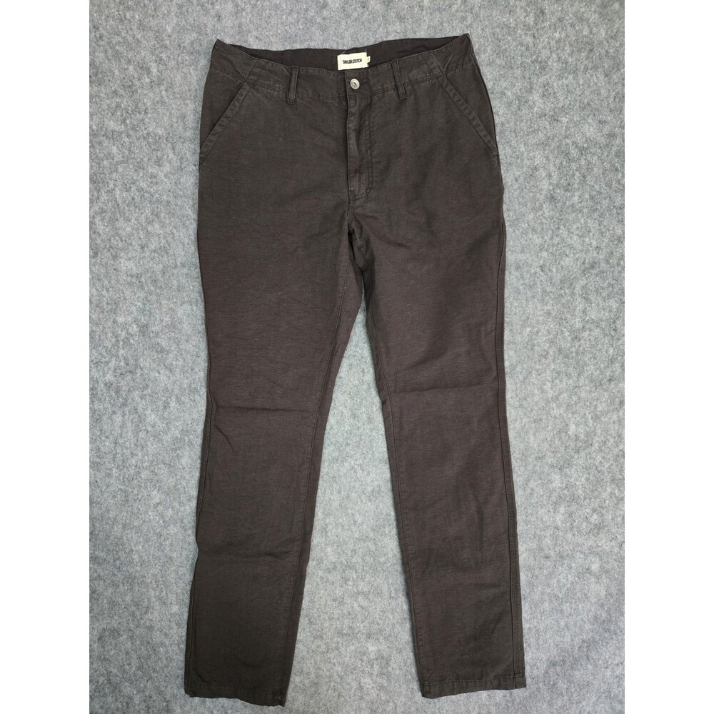 Taylor Stitch The Camp Pant In Heather Gray Cotton Linen Blend Men's Sz 33 x 34
